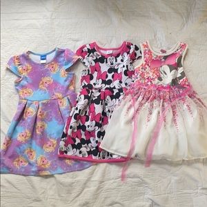 Bundle of 3 size 5T Disney dresses